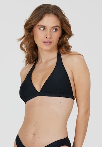 Cruz Triangle Bikini Top 'Pozzuoli' in Black: front