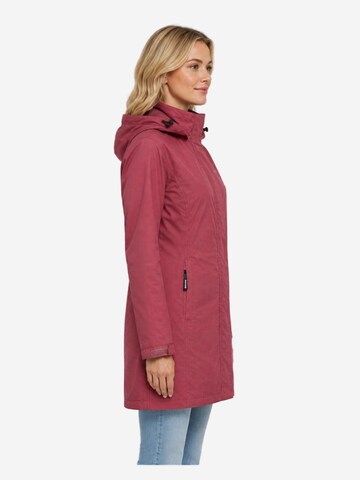 deproc Winterjas 'Outdoorparka LAVAL LONG Damen Outdoorjacke, Regenjacke' in Rood