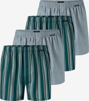 SCHIESSER Boxer shorts 'Web' in Green: front