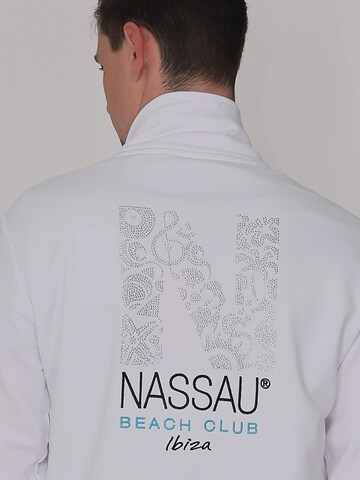 NASSAU Beach Club Zip-Up Hoodie in White