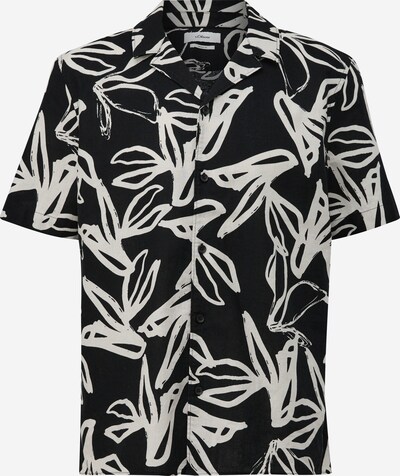 s.Oliver BLACK LABEL Overhemd in de kleur Zwart / Offwhite, Productweergave