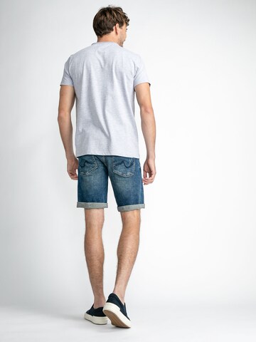 Petrol Industries Slimfit Shorts 'Blizzard' in Blau