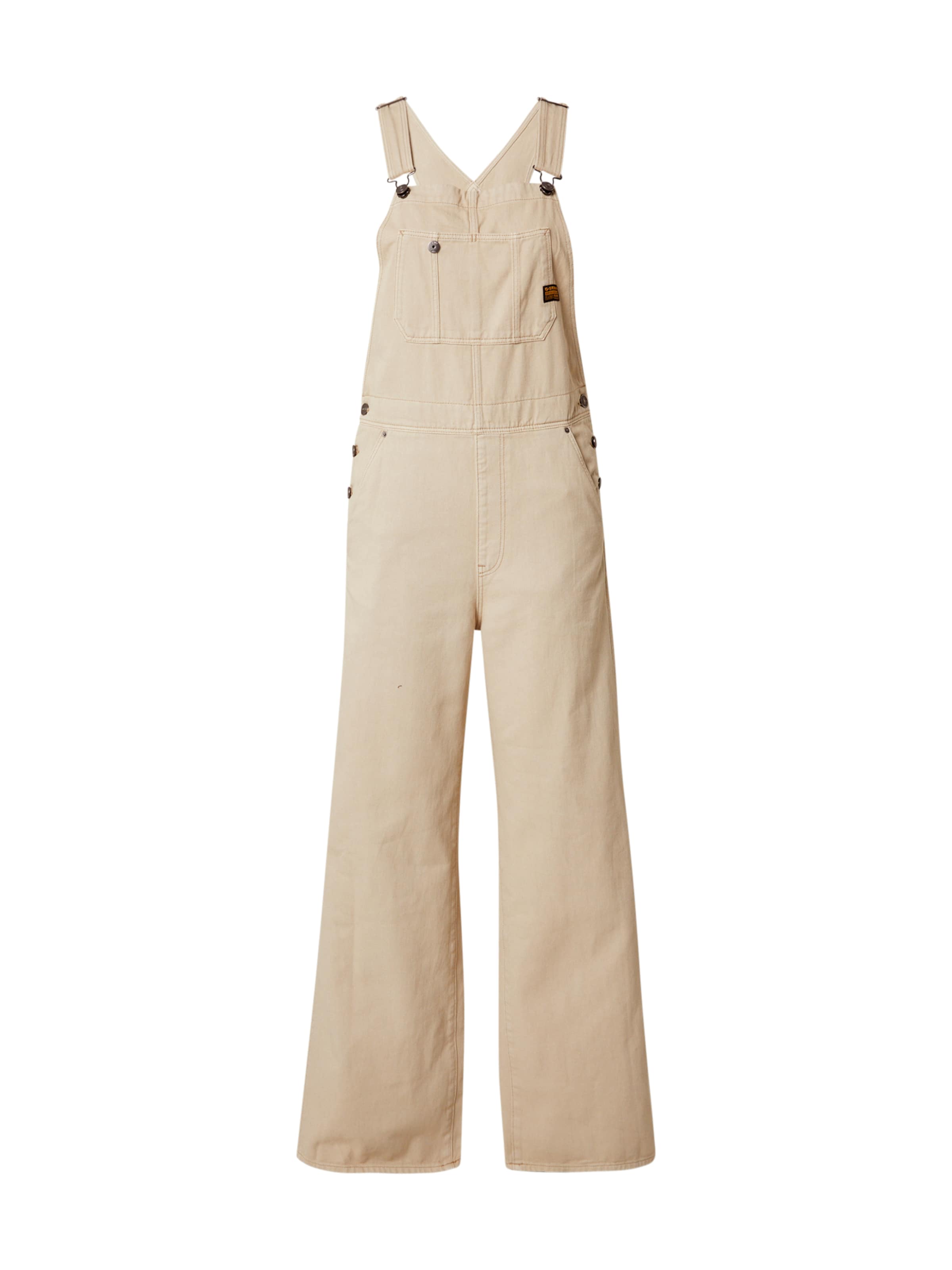 smėlio G-STAR Standartinis Džinsinis kombinezonas: priekis