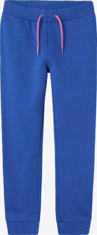 NAME IT Tapered Pants in Blue: front