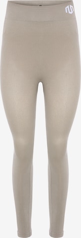 Skinny Pantalon de sport 'Naikan' MOROTAI en beige : devant