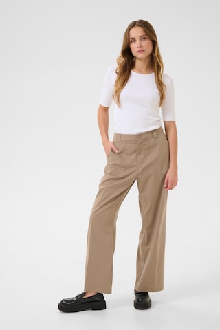 Kaffe Loose fit Pants 'Amalie' in Beige