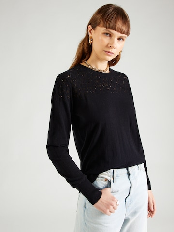 Noa Noa Sweater 'Clara' in Black: front