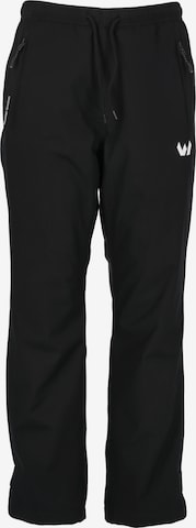 Whistler Regular Outdoor Pants 'Fando' in Black: front