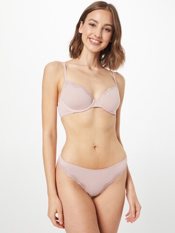 Calvin Klein Underwear Σουτιέν για T-Shirt Σουτιέν 'DEMI' σε ροζ