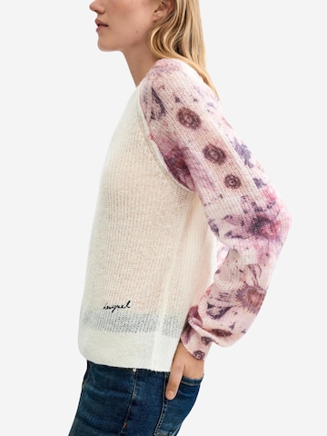 Desigual Pullover 'JERS_FANCYBOTANIC 26WWJF19'‌ in Weiß