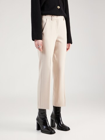 Marella Regular Pressveckad byxa 'GALVANO' i beige: framsida