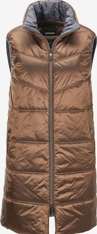 Goldner Weste in Braun: Vorderseite