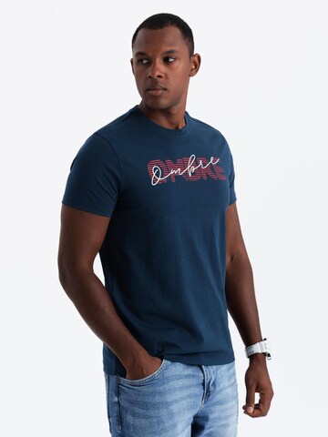 Ombre Shirt in Blauw
