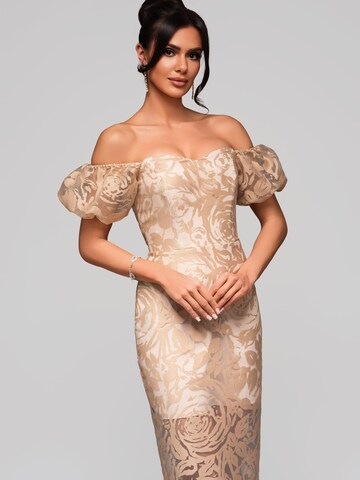 Ombre - Vestido de noche en beige