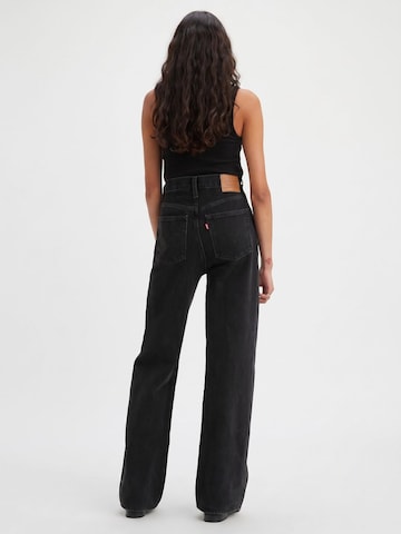LEVI'S ® Luźne Jeansy 'Ribcage Wide Leg H223 Blacks' w kolorze czarny