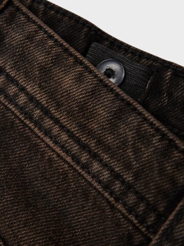 NAME IT Baggy Jeans i brun