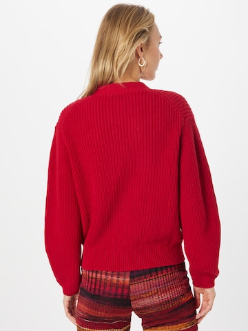 ABOUT YOU Knit Cardigan 'Sana' in Red