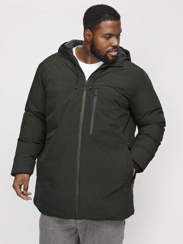Jack & Jones Plus Overgangsparka 'JJPayne' i grøn