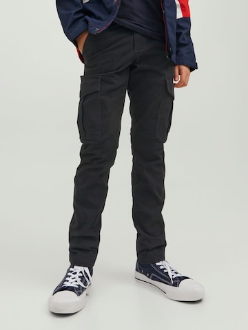 Jack & Jones Junior - Slimfit Pantalón 'Marco' en negro: frente