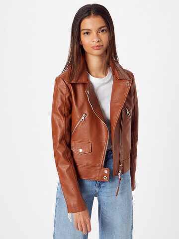 TOM TAILOR DENIM Between-season jacket in Brown: front