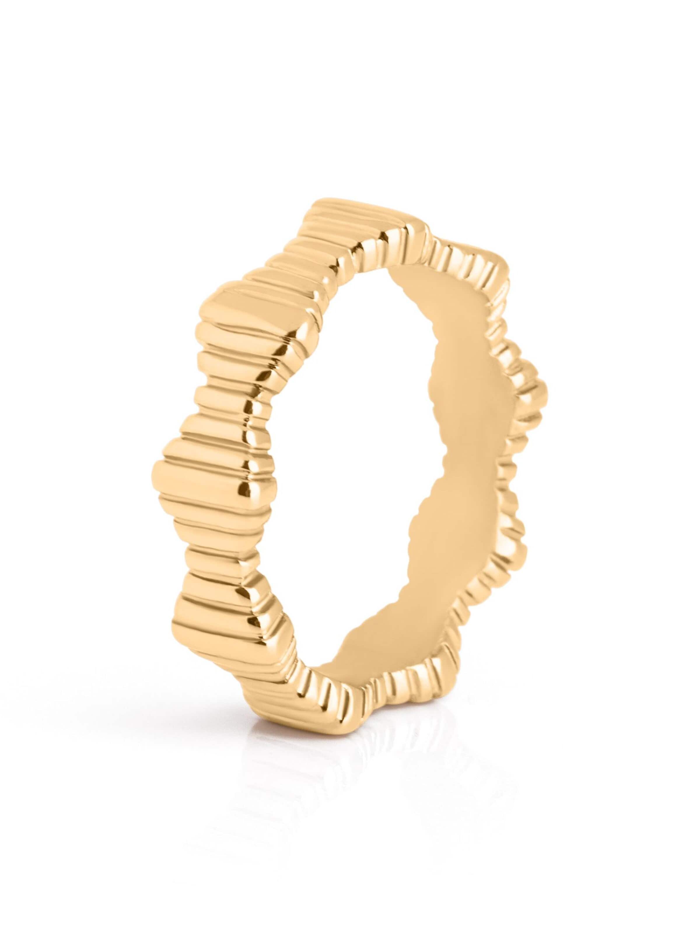 Akitsune Ring 'Confidence' in Gold: front