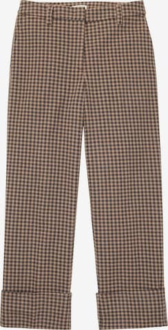TOM TAILOR Regular Chino Pants 'Lea' in Brown: front