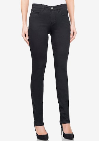 wonderjeans Slim fit Jeans in Black: front