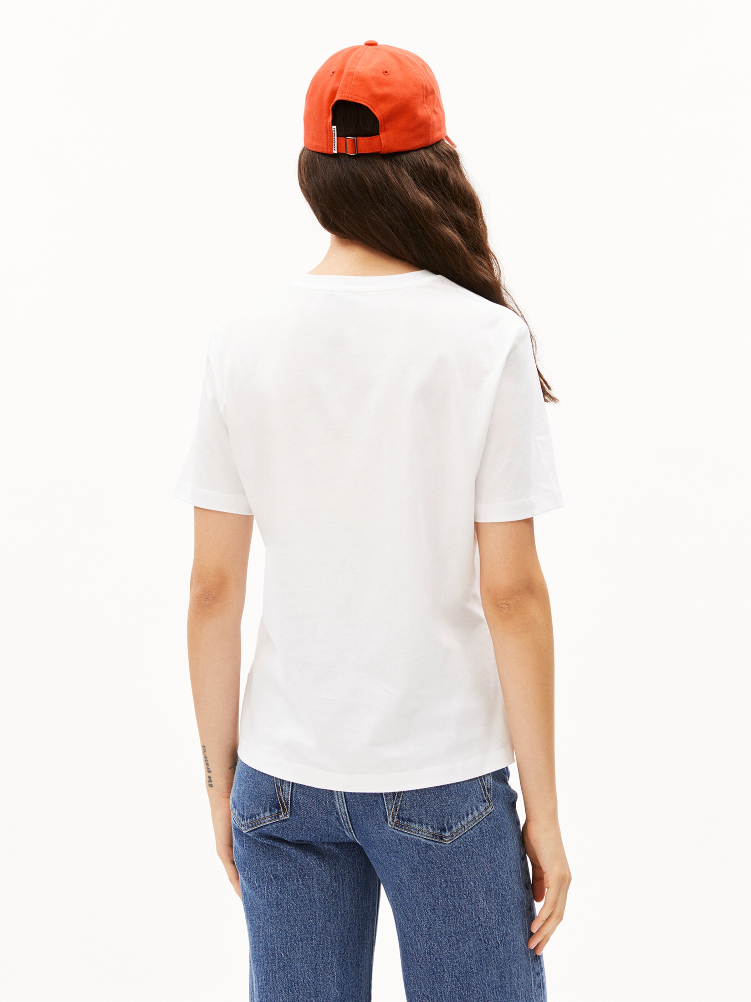 ARMEDANGELS T-Shirt 'Lualaa Flower' in Weiß: Vorderseite