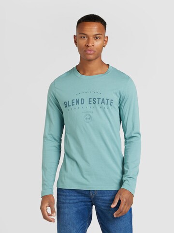 BLEND T-shirt i blå: framsida