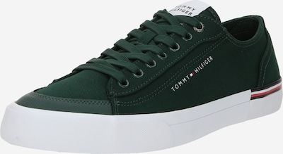 TOMMY HILFIGER Sneakers low i mørkegr�ønn / flammerød / hvit, Produktvisning
