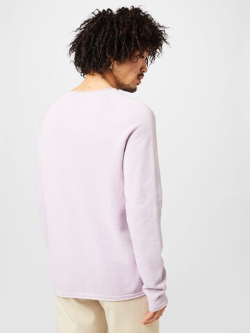 JACK & JONES Klasický střih Svetr 'JJEHill' – fialová