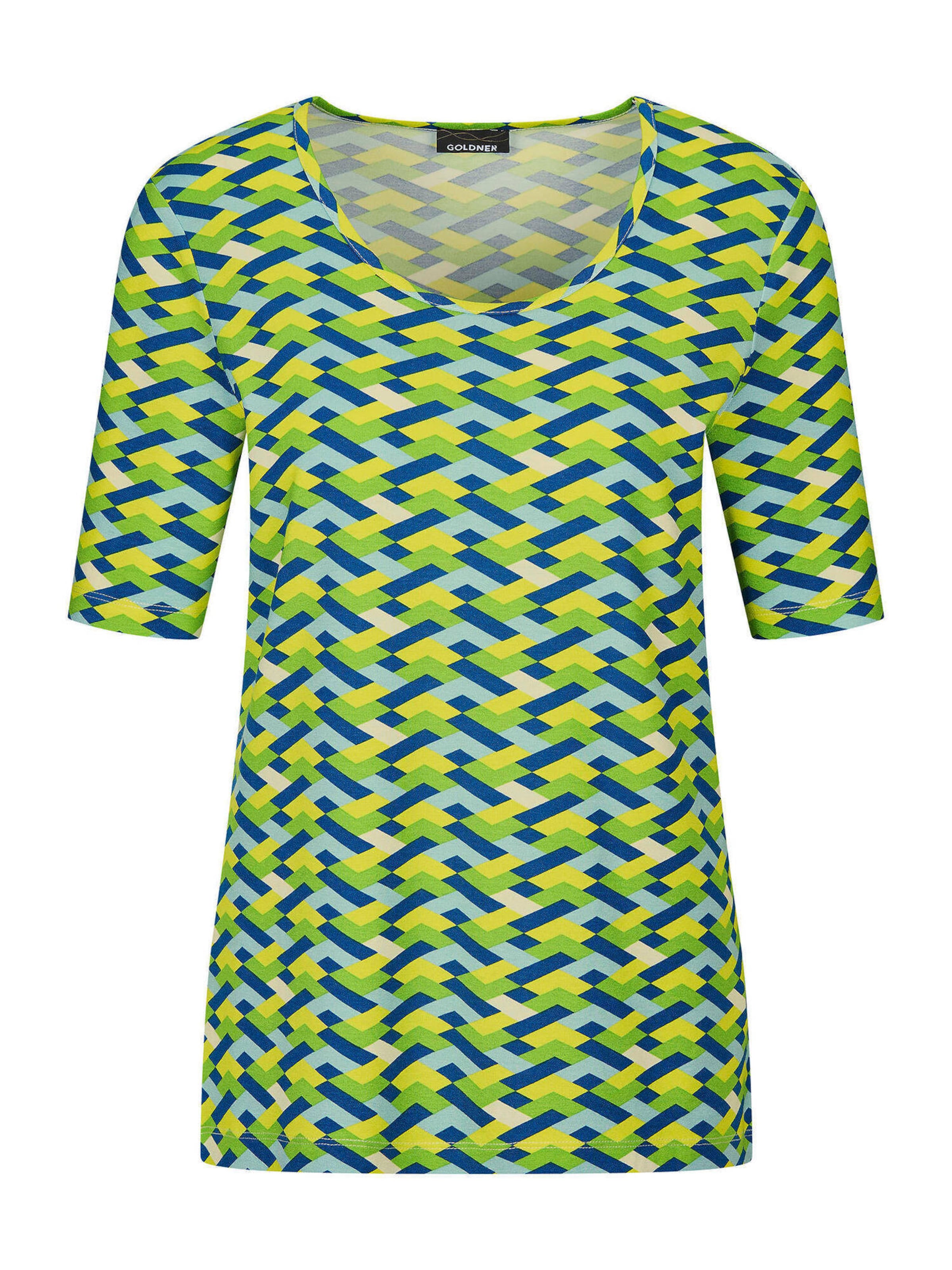 Goldner Shirt in Mischfarben: Vorderseite