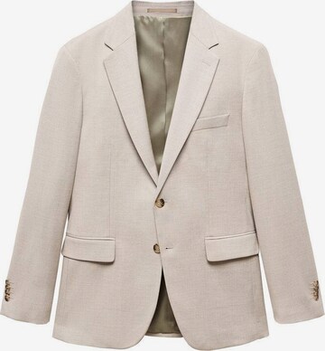 MANGO MAN Slim fit Business Blazer 'Milan' in Beige: front