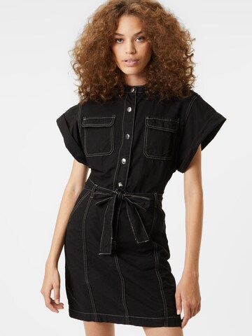 Warehouse Dress in Black: front