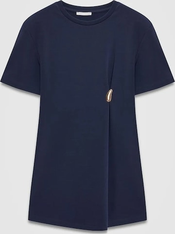 Dilvin - Vestido em azul: frente