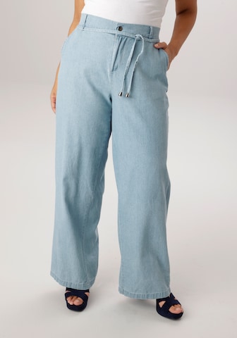 Aniston Wide Leg Jeans in Blau: Vorderseite