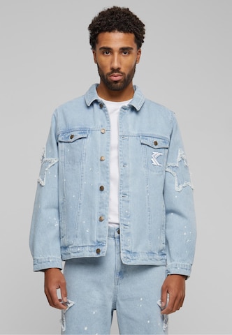 Veste mi-saison Karl Kani en bleu : devant