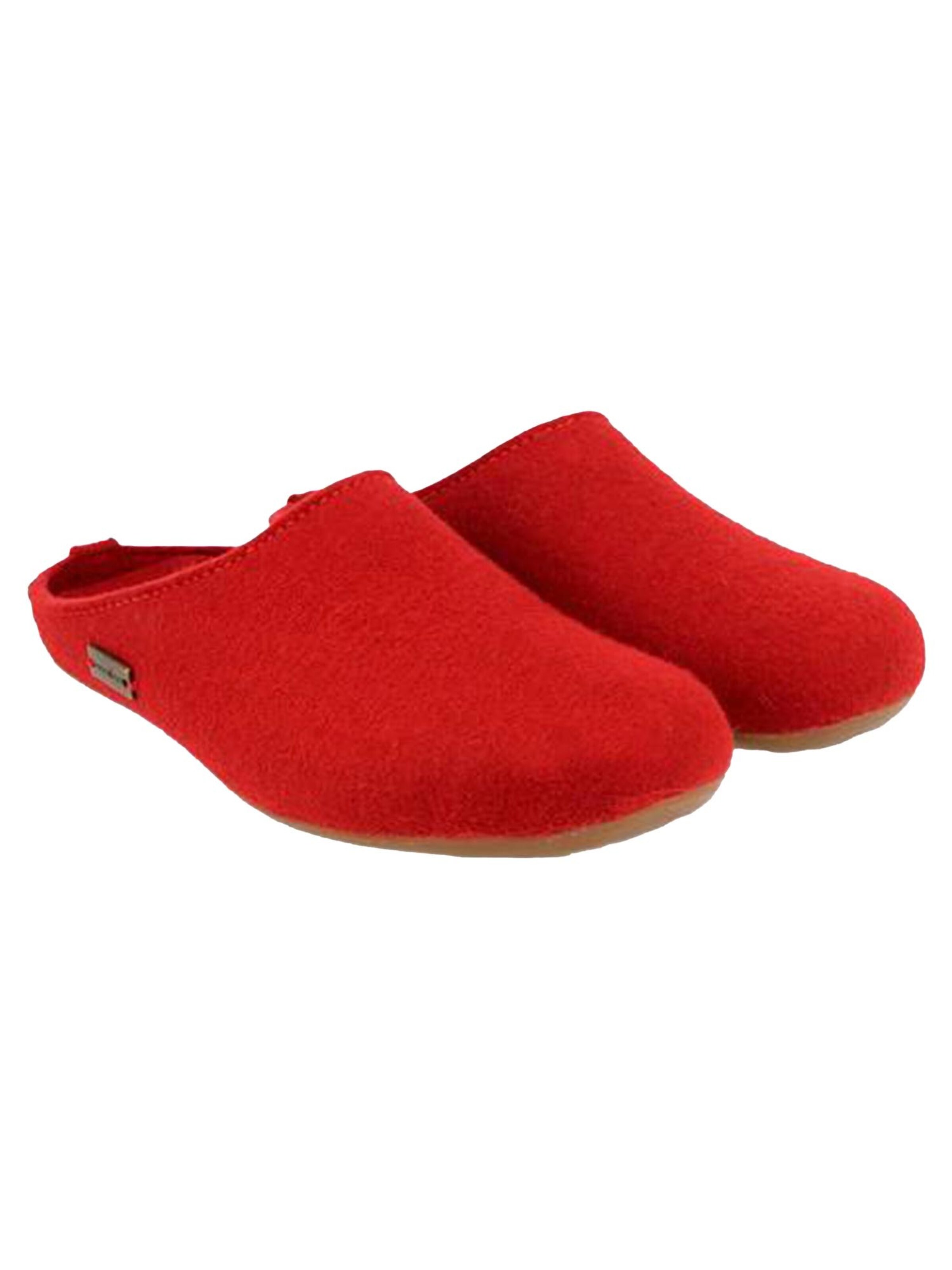HAFLINGER Slippers 'Everest Fundus' in Red