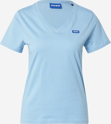 HUGO Koszulka 'Classic' w kolorze niebieski: przód