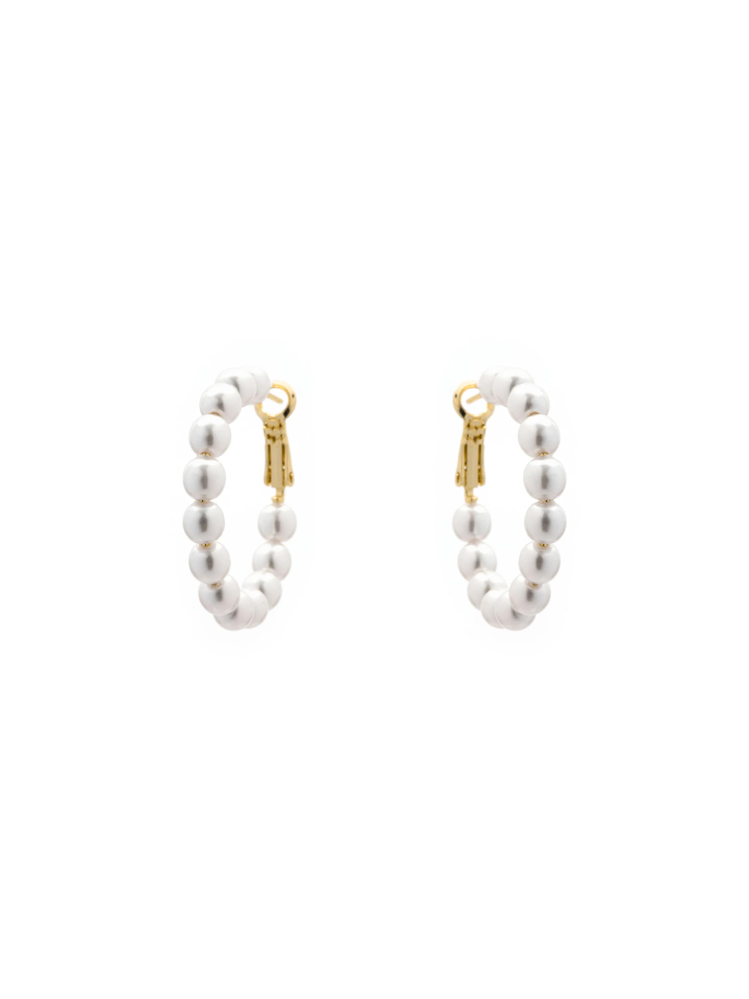 LUXBYLUX Earrings in White: front
