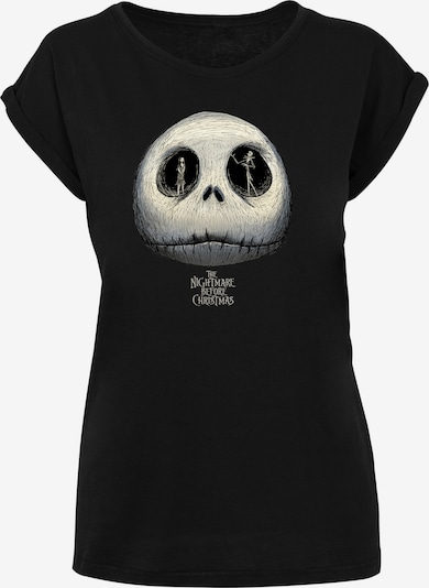 F4NT4STIC T-shirt 'Nightmare Before Christmas Jacks Eyes' en beige / gris / noir, Vue avec produit