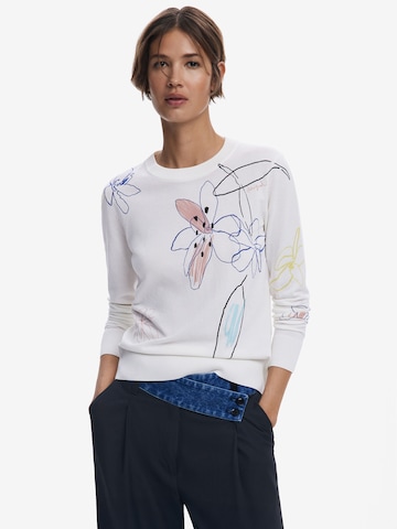 Desigual Pullover i hvid: forside