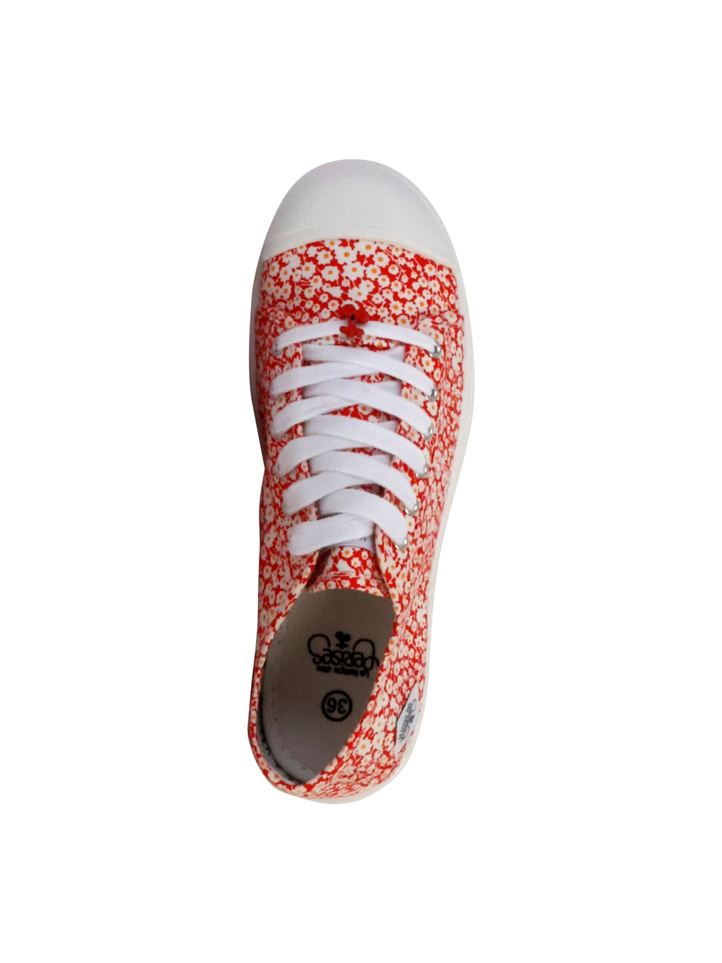 Scarpa stringata sportiva di Le Temps Des Cerises in rosso
