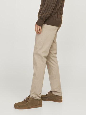 JACK & JONES Slimfit Hose 'JJIMarco JJDave' in Grau