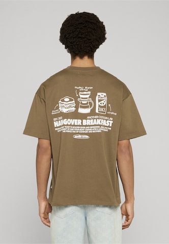 Another Cotton Lab Shirt 'Hangover Breakfast' in Groen: voorkant