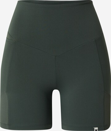 Maloja Skinny Sportovní kalhoty 'Punya' – zelená: přední strana