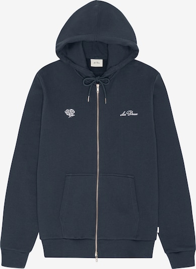 Les Deux Veste de survêtement en S en saphir / blanc, Vue avec produit