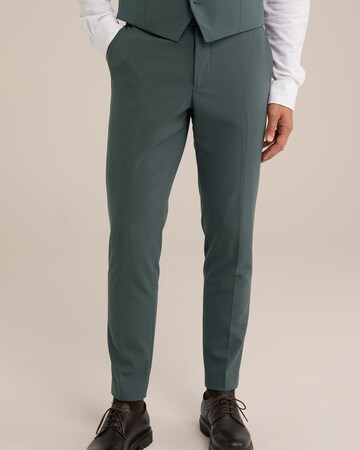 Slimfit Pantaloni di WE Fashion in verde: frontale