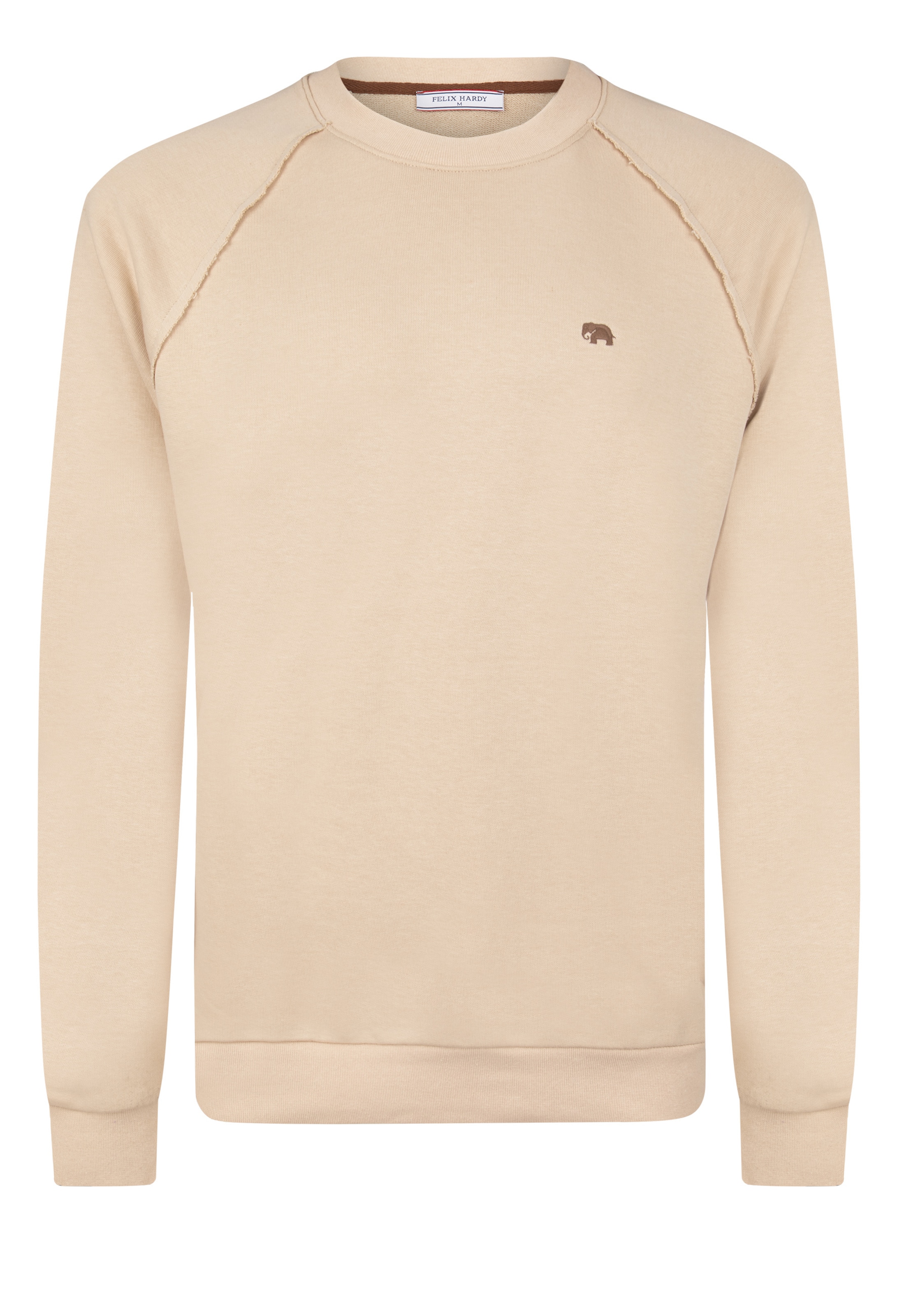 Felpa di Felix Hardy in beige: frontale