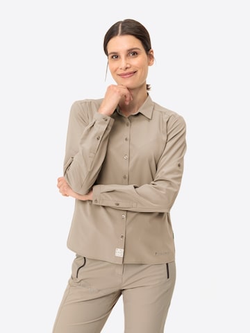 VAUDE Funktionsbluse 'Rosemoor' in Beige: predná strana